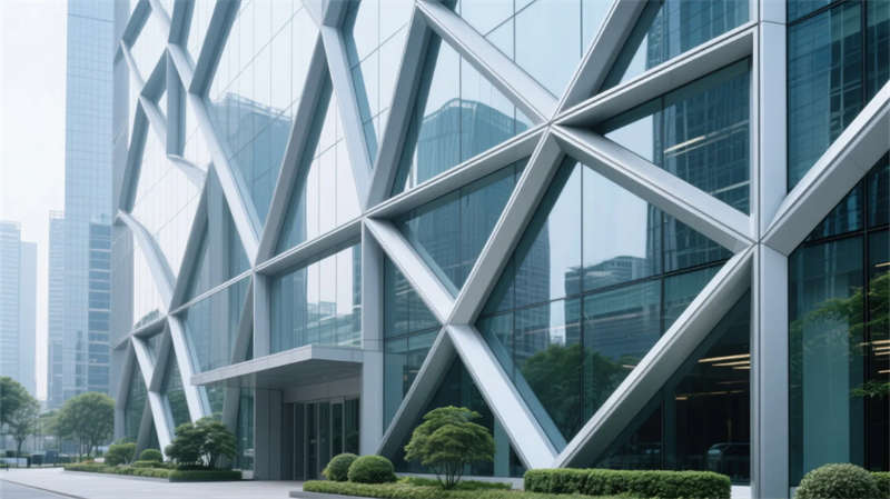 创新几何美学，合肥3000平现代简约办公空间设计装修效果图